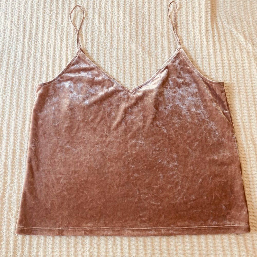 H&M Divided Stretch Crop Top Tank Lace‎ Women's Size S, Rose Pink